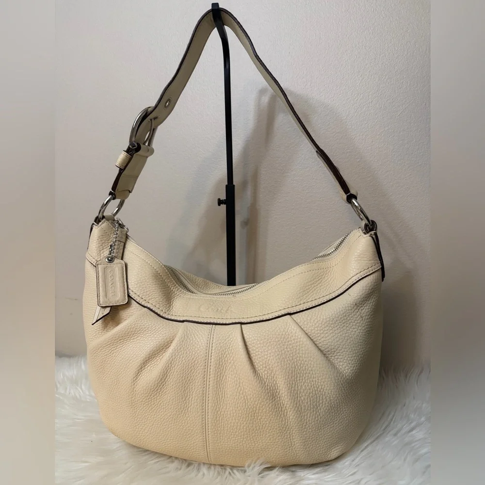Coach Cream Leather Hobo Bag# F13731